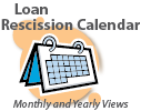 2020 Loan Rescission Calendar