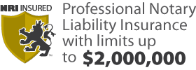 Notary Liability Insurance with Million Dollar Limit