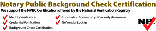 Notary Public Background Check Certification
