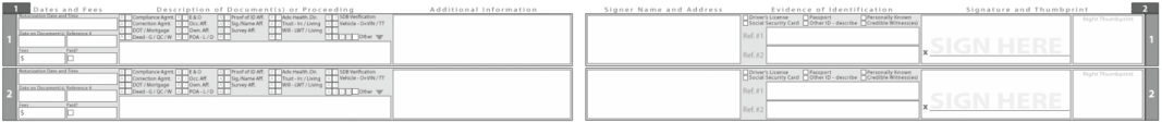 Modern Notary Journal Pages