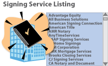 Signing Service List