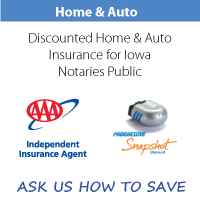 Home and Auto Insurance for Iowa Notaries