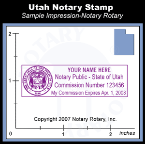 otary Utah NEW Pre-Inked OFFICIAL NOTARY SEAL RUBBER STAMP Office use 