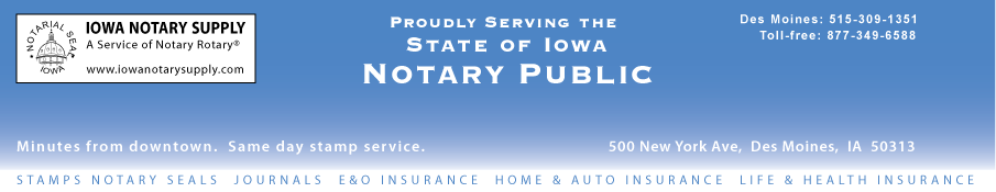 Iowa Notary Supply