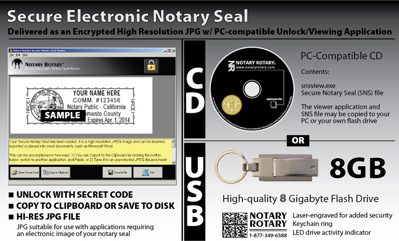 Texas Electronic Notary Seal Digital Download 